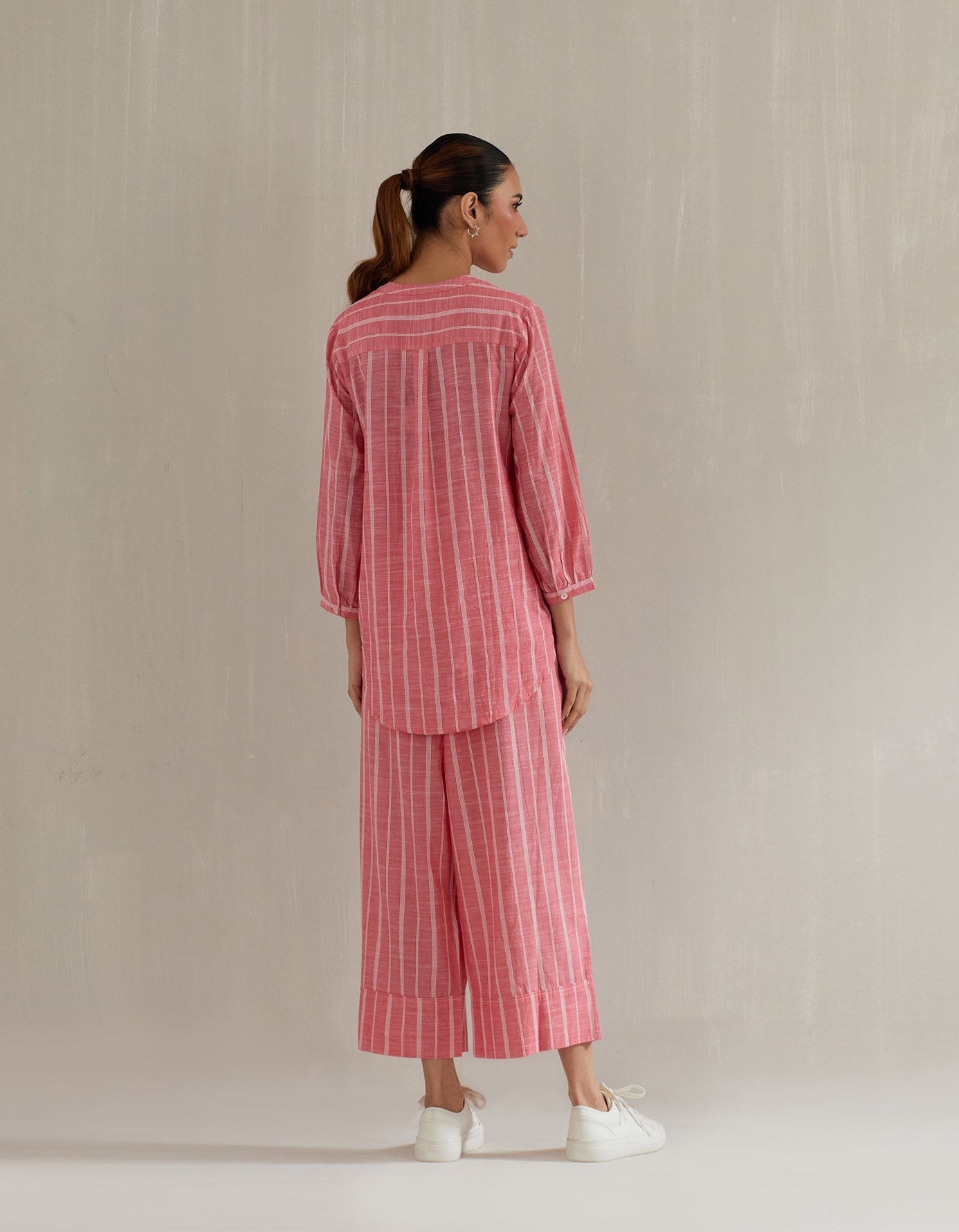 Pink Stripe Top with Pant