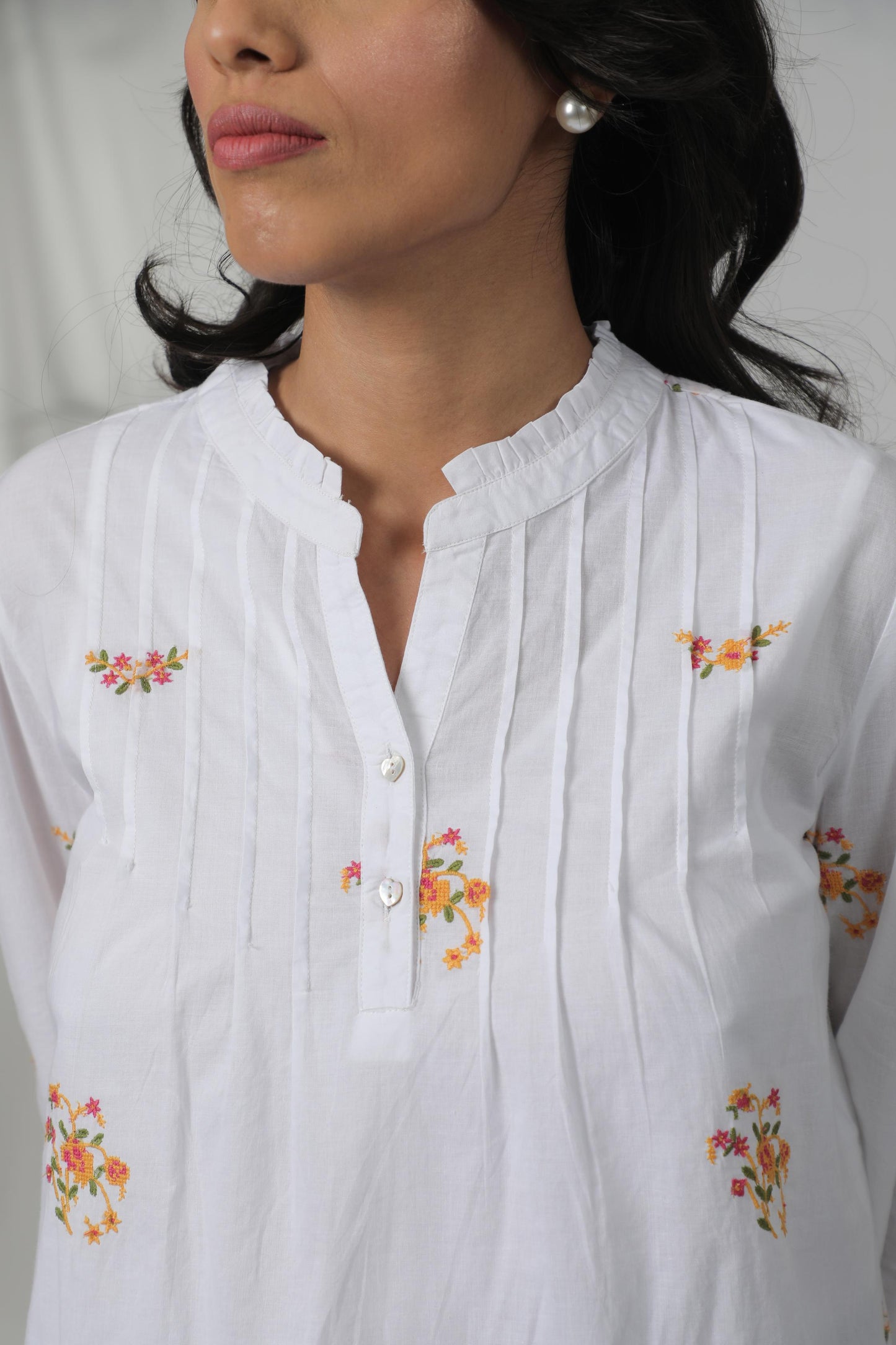 Embroidered Flora shirt