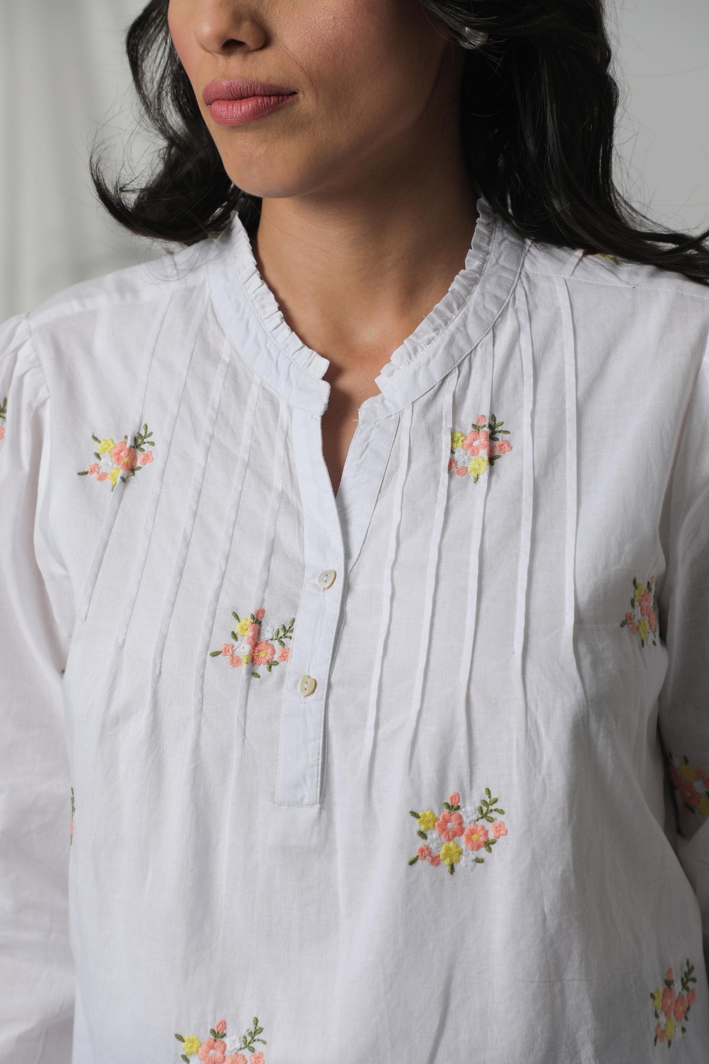 Embroidered Flora shirt