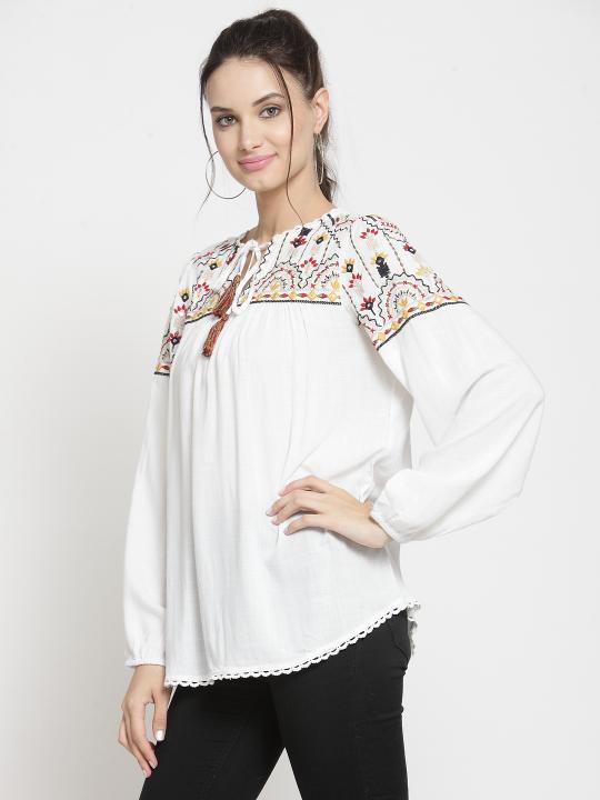 Multi Embroidery Top