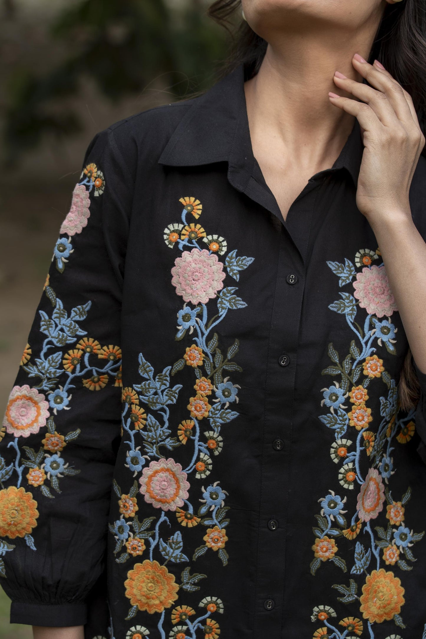 Harriet embroidered top