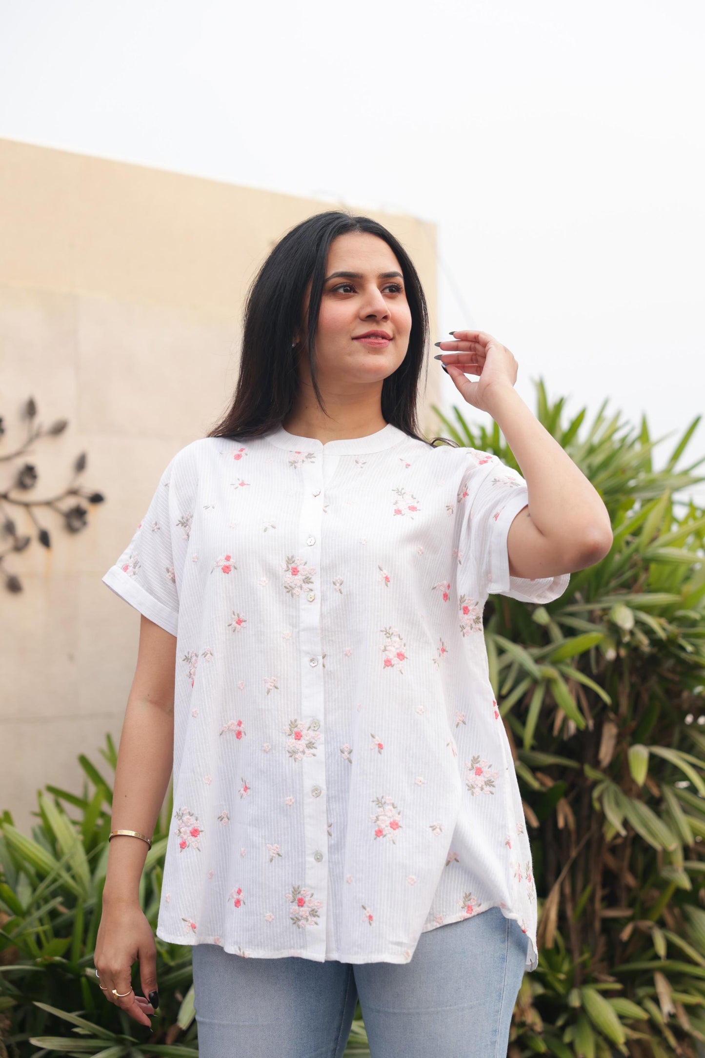 Hallie Embroidered Top