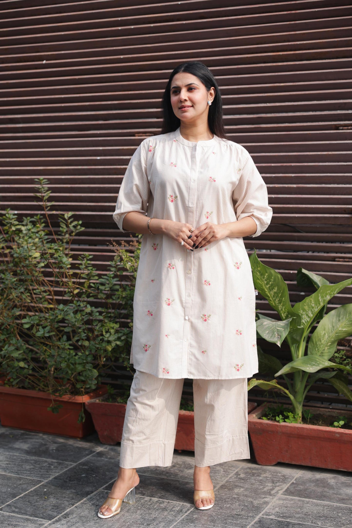 Ivory Floral Co-ord Set – Soft, Elegant & Timeless