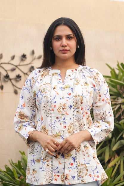 Aria Embroidered Top