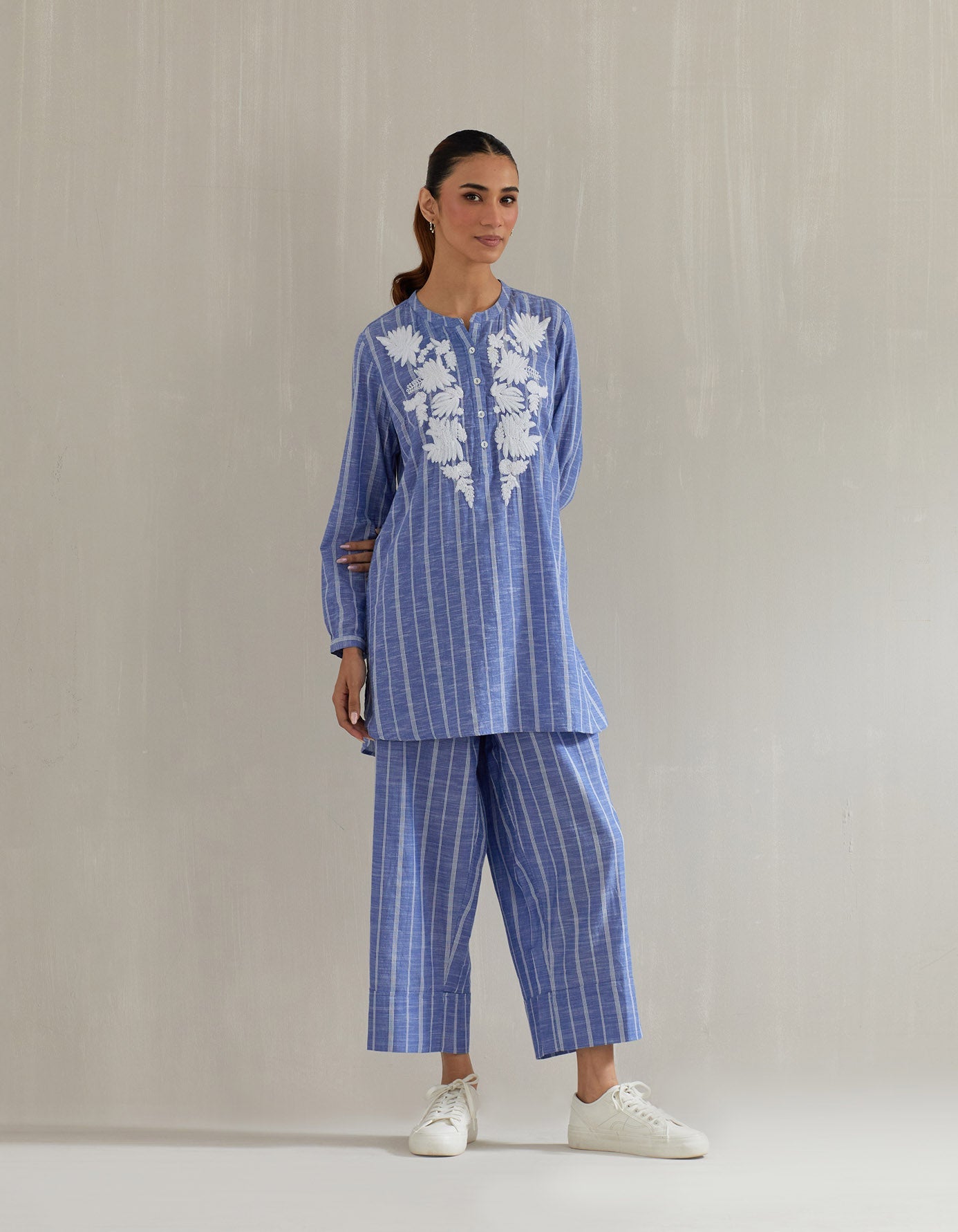 Blues Stripe Tunic with Pant