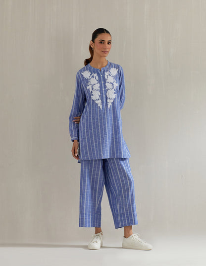 Blues Stripe Tunic with Pant