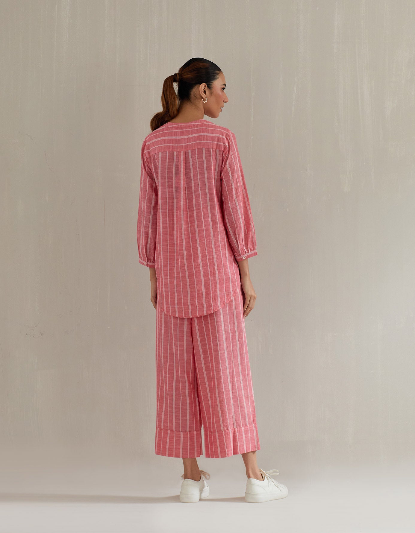 Blues and Pink Stripe Top with Pant