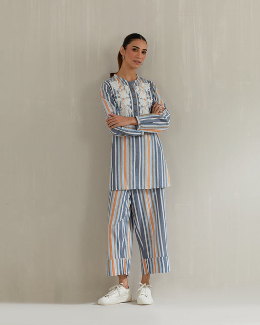 Multi Stripe Tunic with Pant