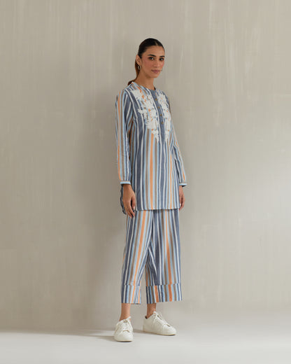 Multi Stripe Tunic with Pant