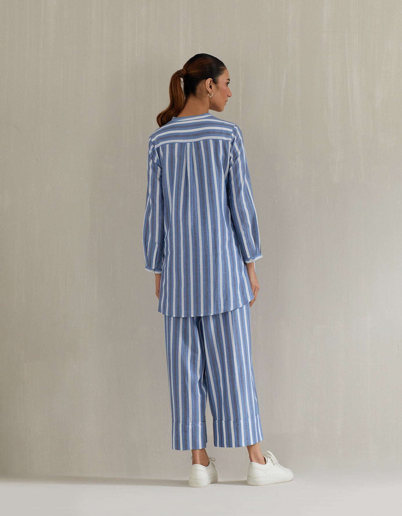 Blue Stripe Tunic with Pant