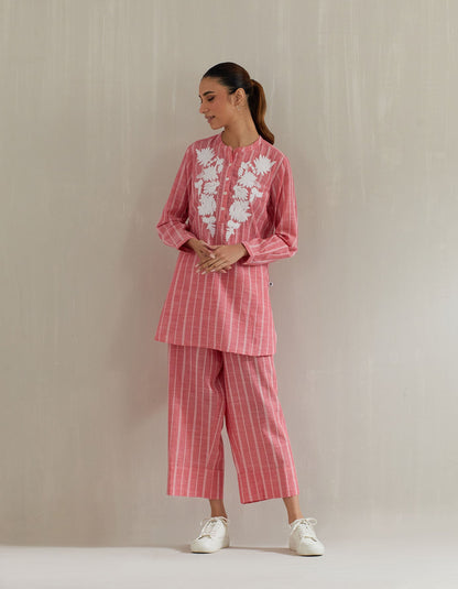 Pink Stripe Tunic with Pant