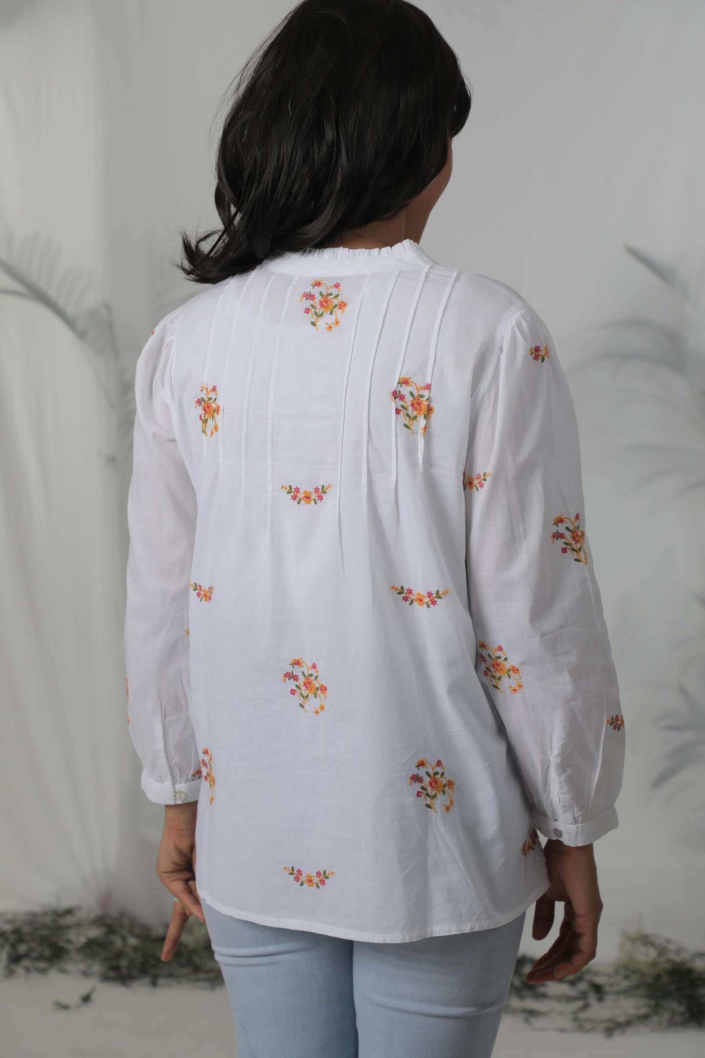 Embroidered Flora shirt