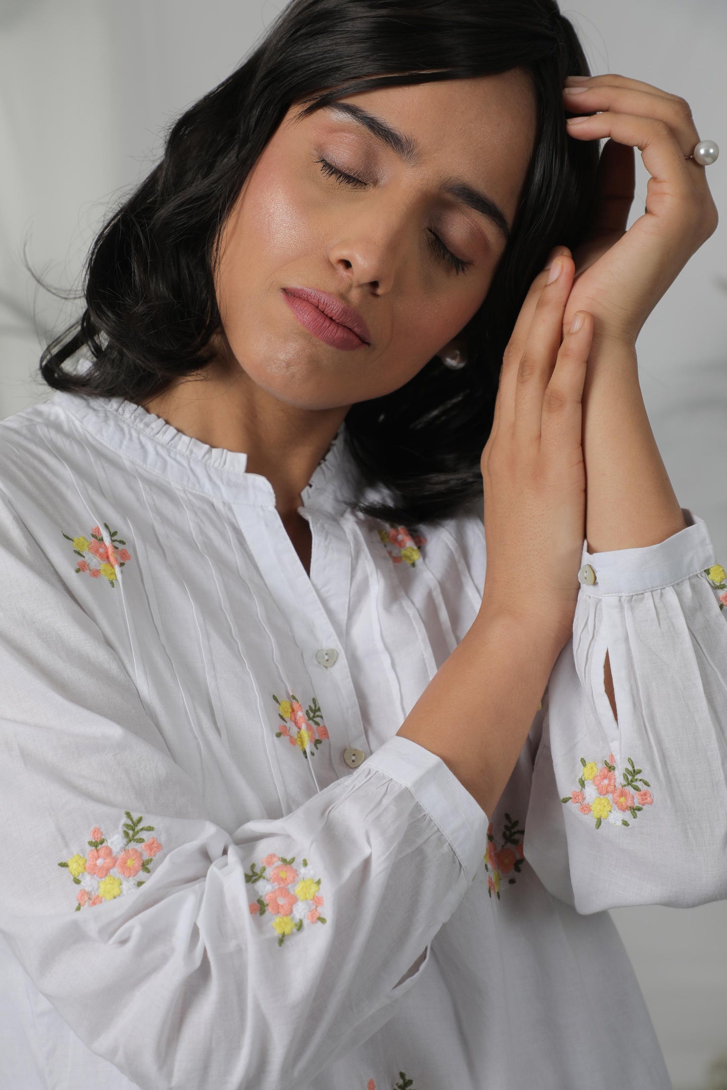 Embroidered Flora shirt