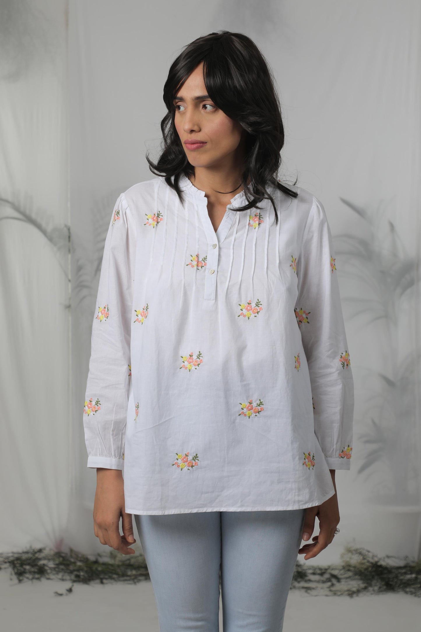 Embroidered Flora shirt