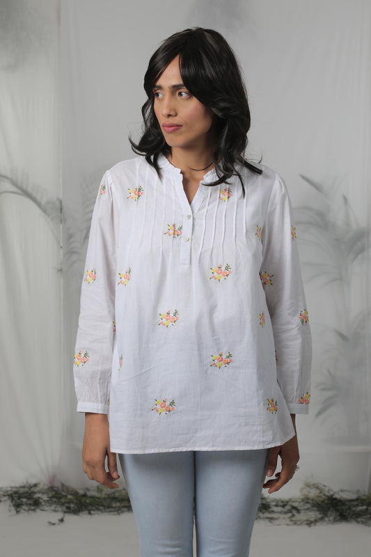 Embroidered Flora shirt