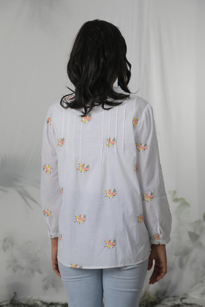 Embroidered Flora shirt