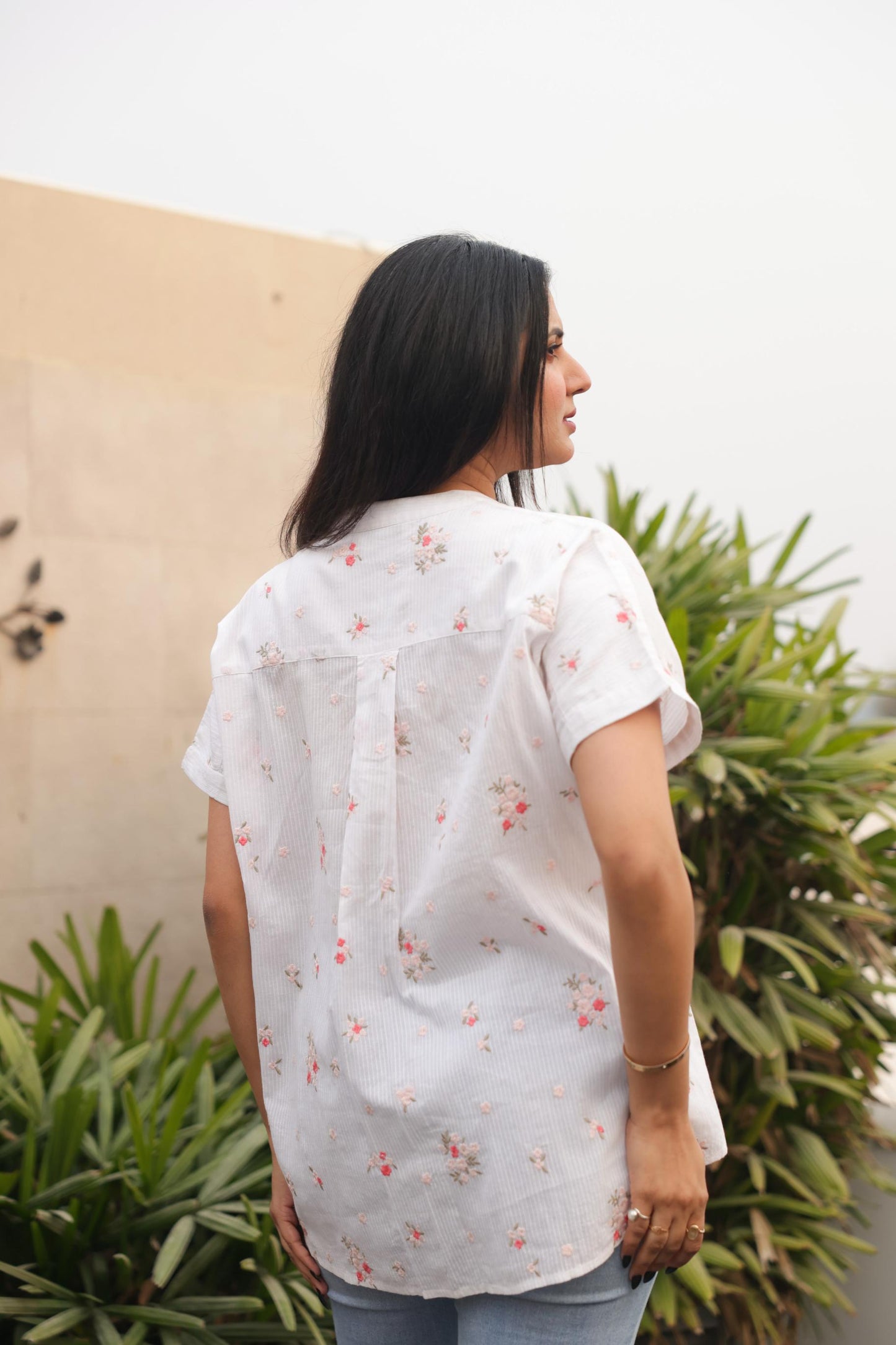 Hallie Embroidered Top