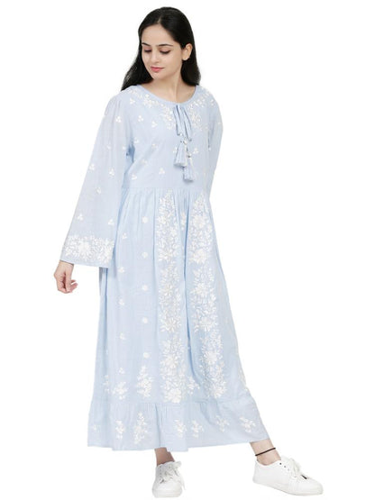 Allover embroidered dress