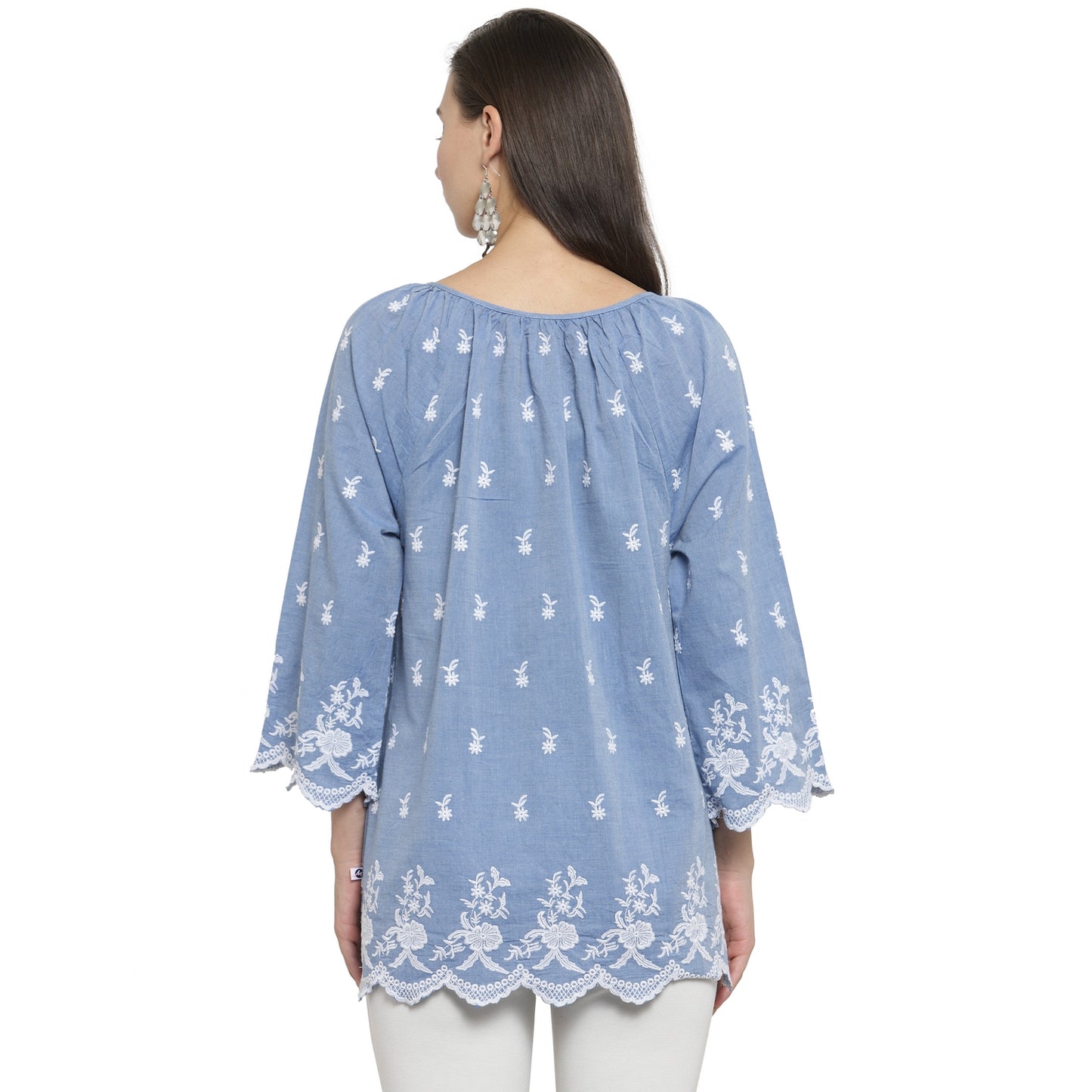 Allover embroidered Top