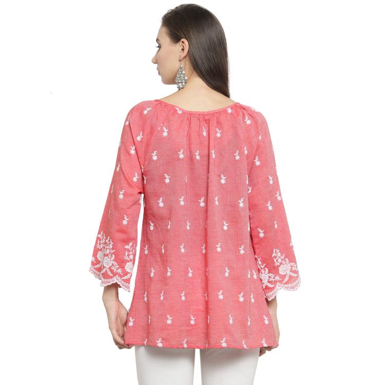Allover embroidered Top