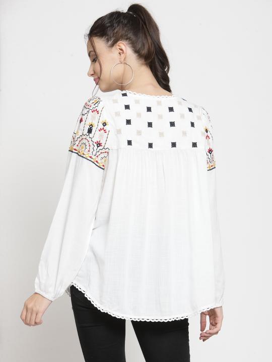 Multi Embroidery Top
