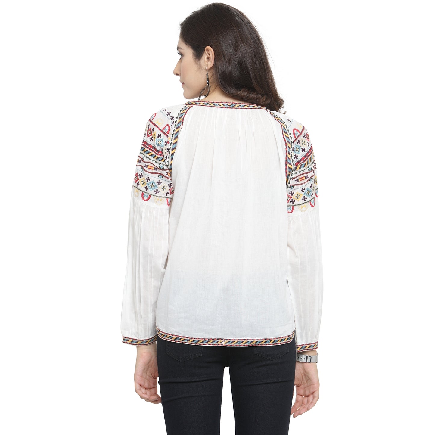 Embroidered top