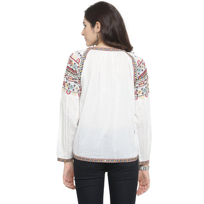 Embroidered top