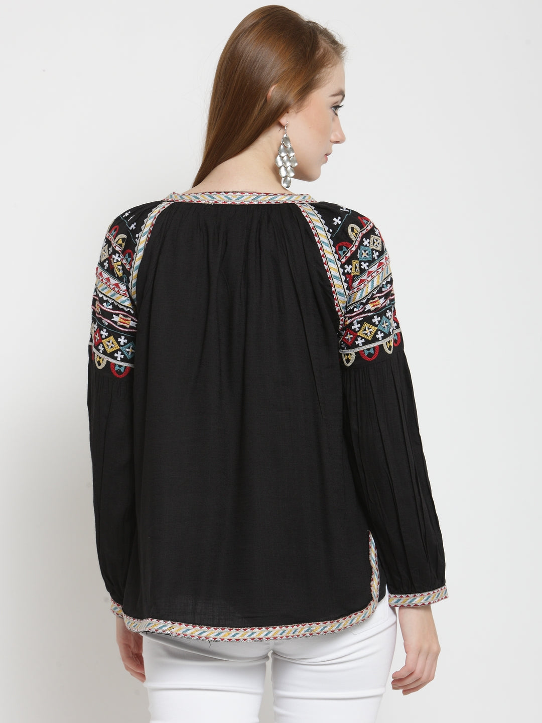 Embroidered top