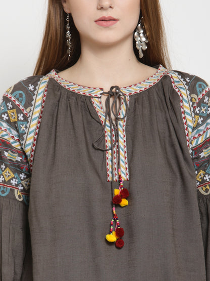 Embroidered top