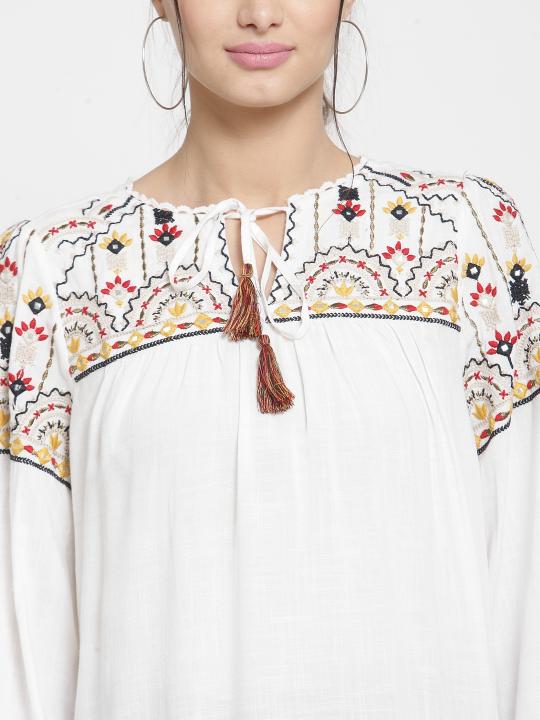 Multi Embroidery Top