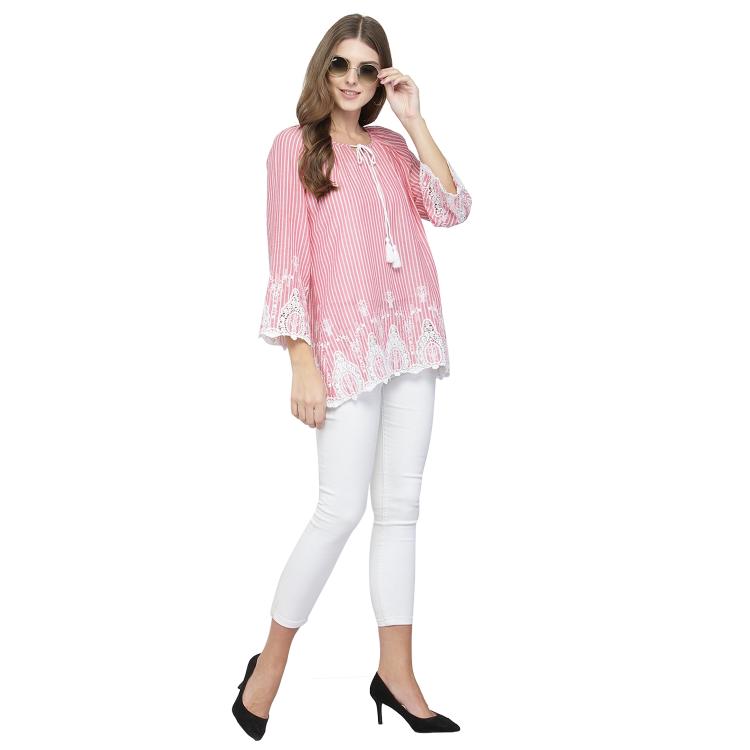 Embroidered top