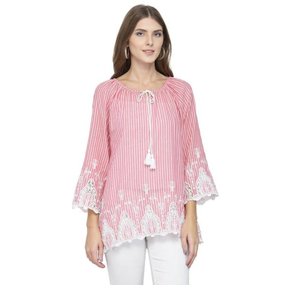 Embroidered top