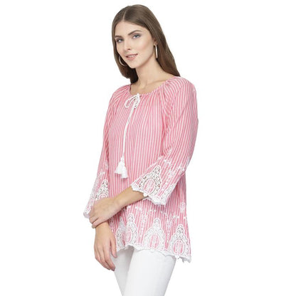 Embroidered top