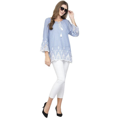 Embroidered top