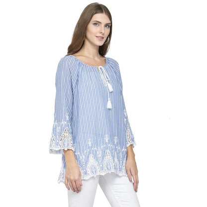 Embroidered top