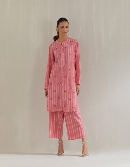 Pink Stripe Tunic with Pant