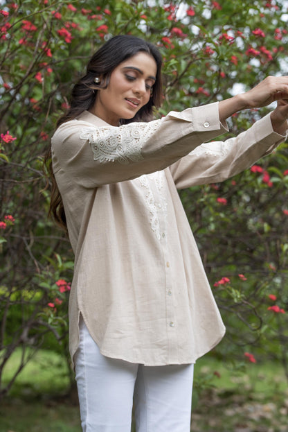 Mila embroidered top