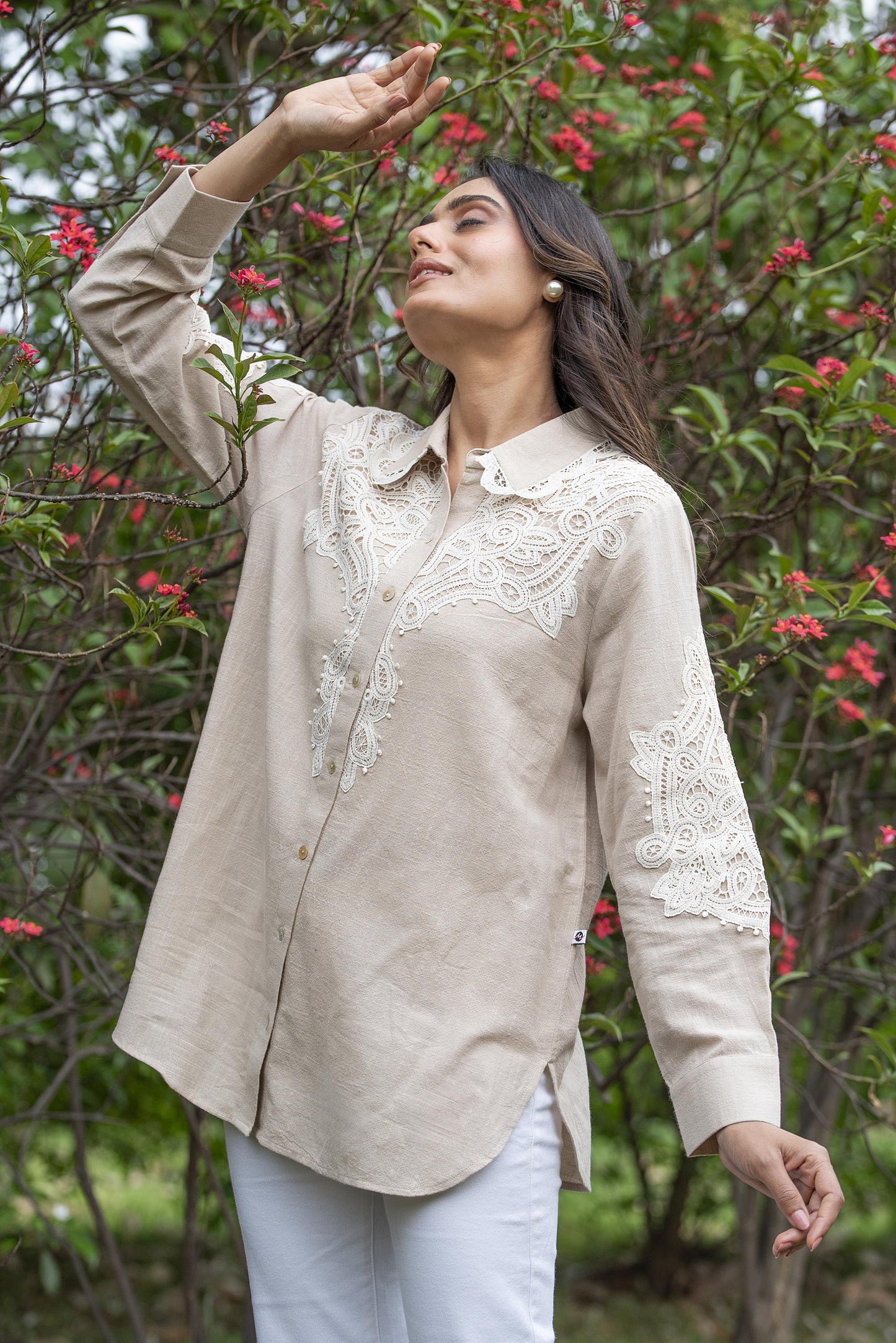 Mila embroidered top