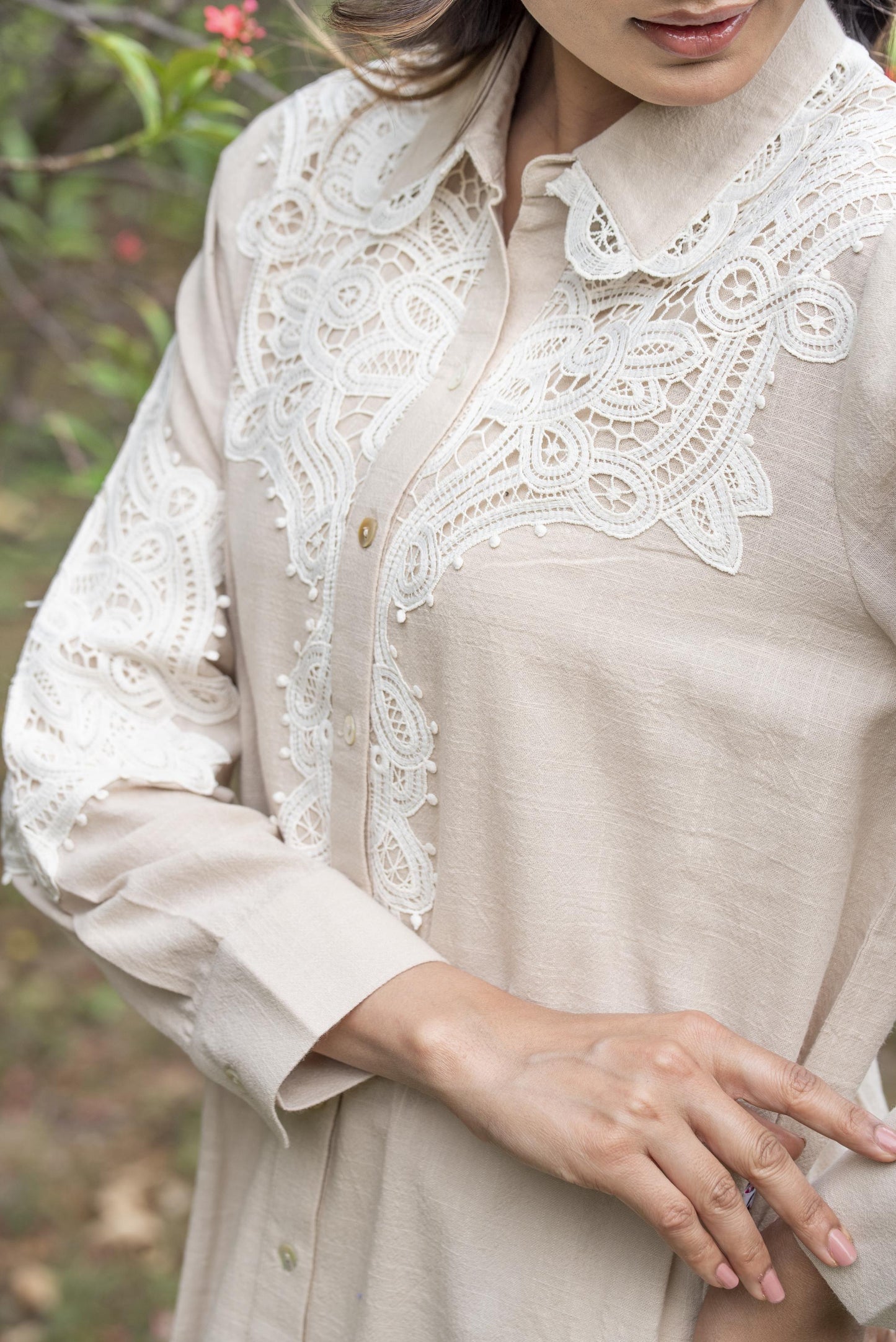 Mila embroidered top