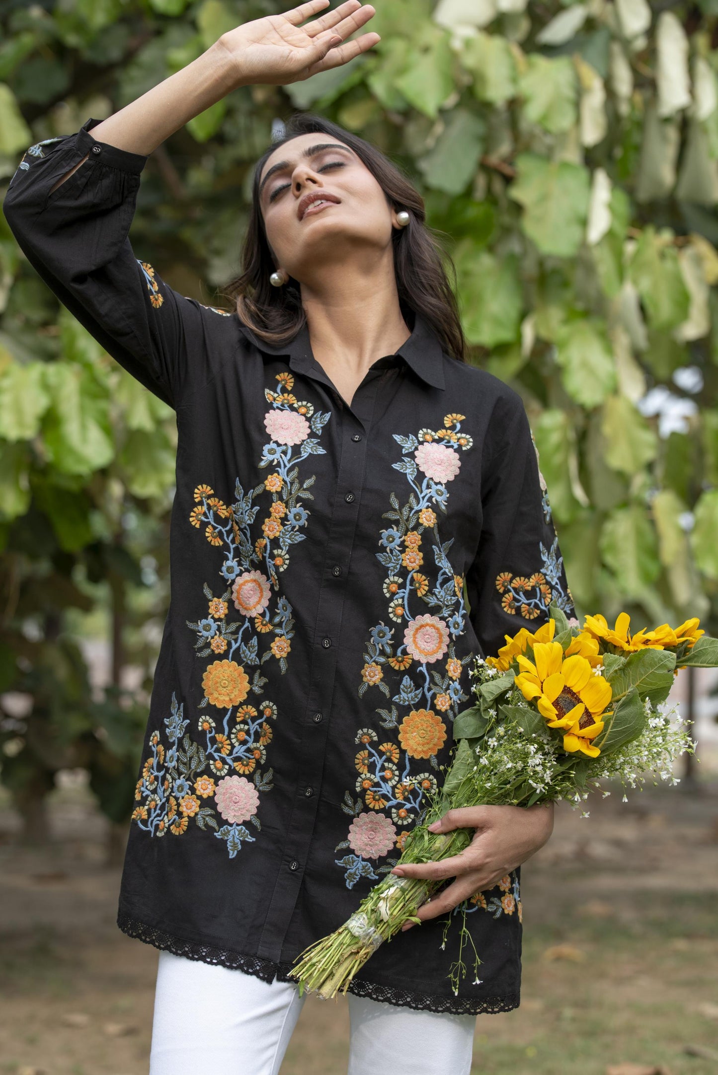 Harriet embroidered top