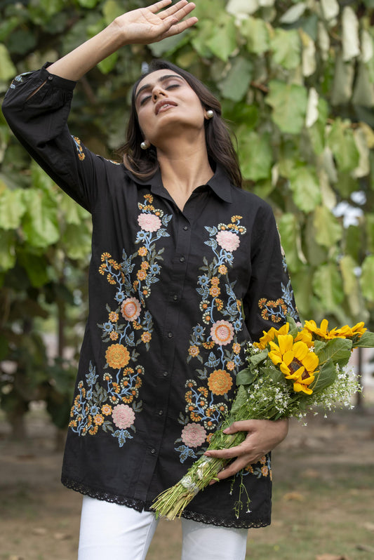 Harriet embroidered top