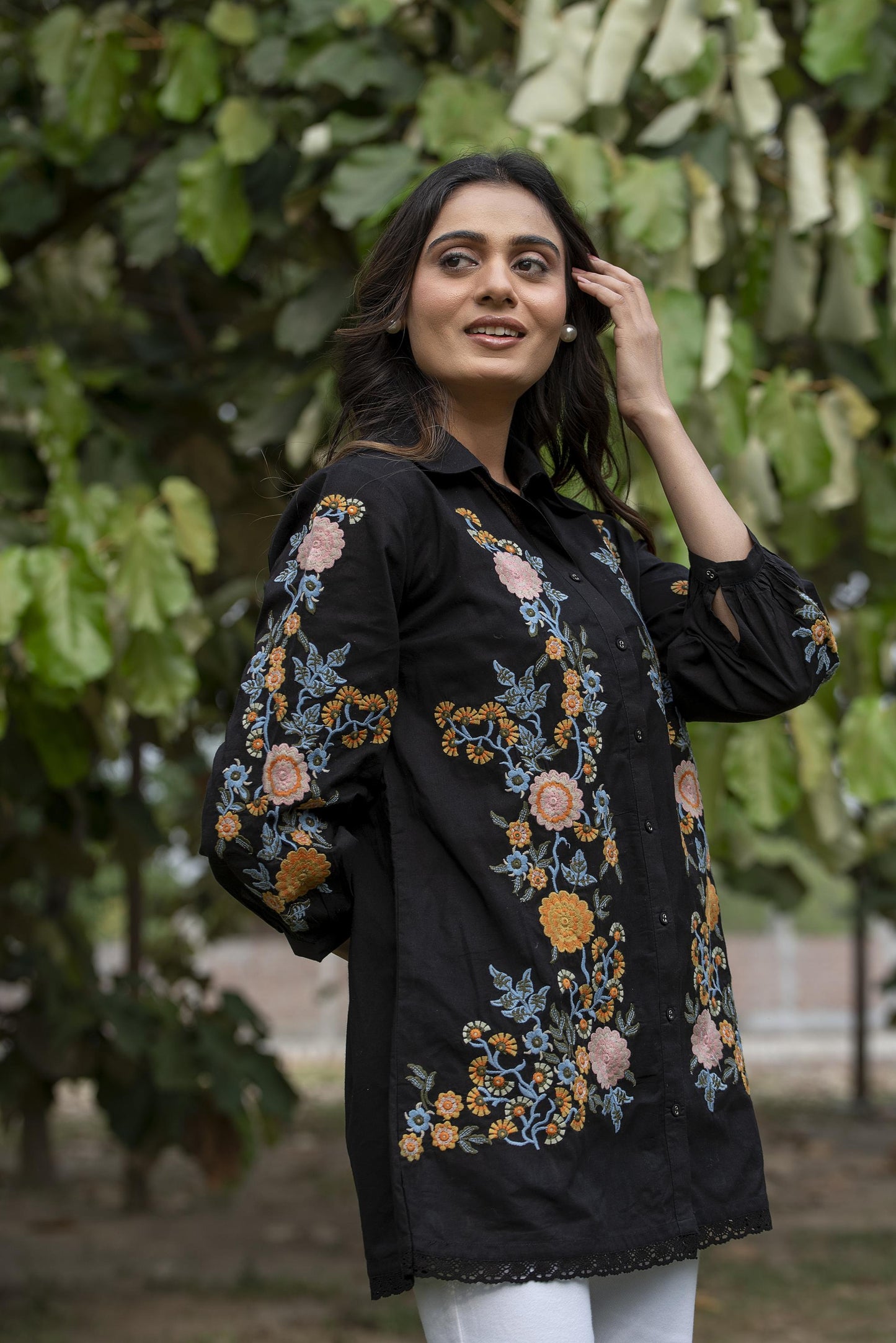 Harriet embroidered top
