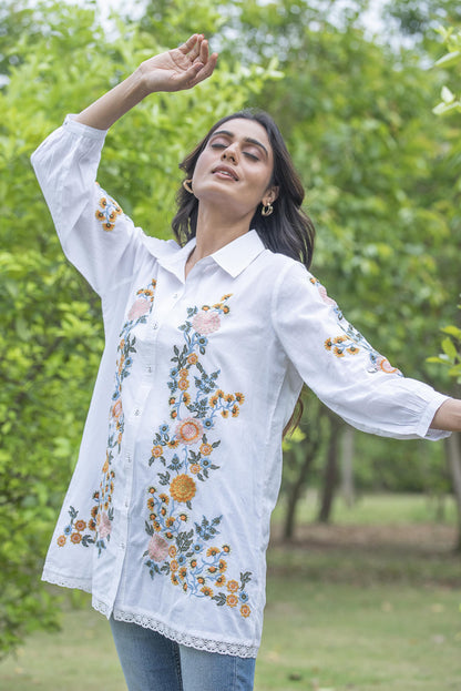 Harriet embroidered top