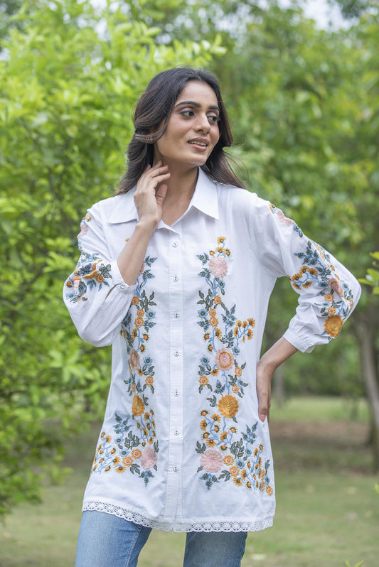 Harriet embroidered top