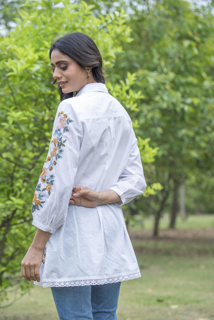 Harriet embroidered top