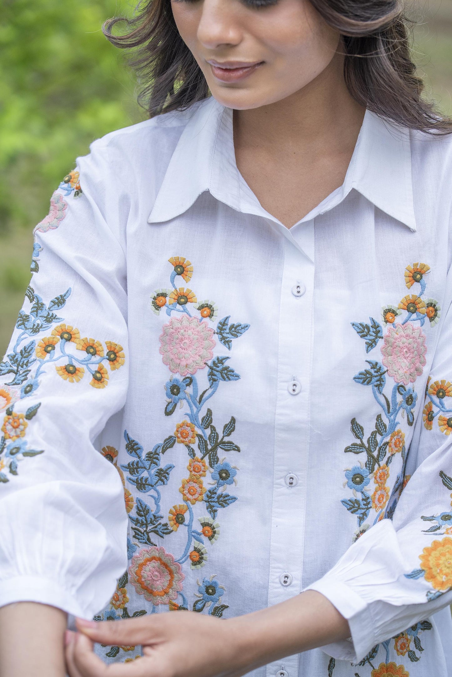 Harriet embroidered top