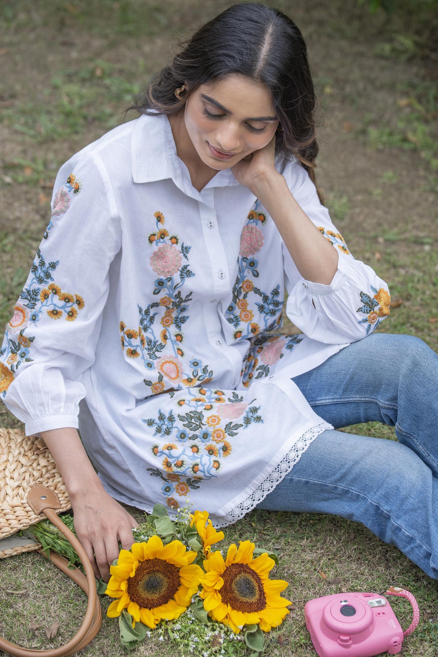 Harriet embroidered top