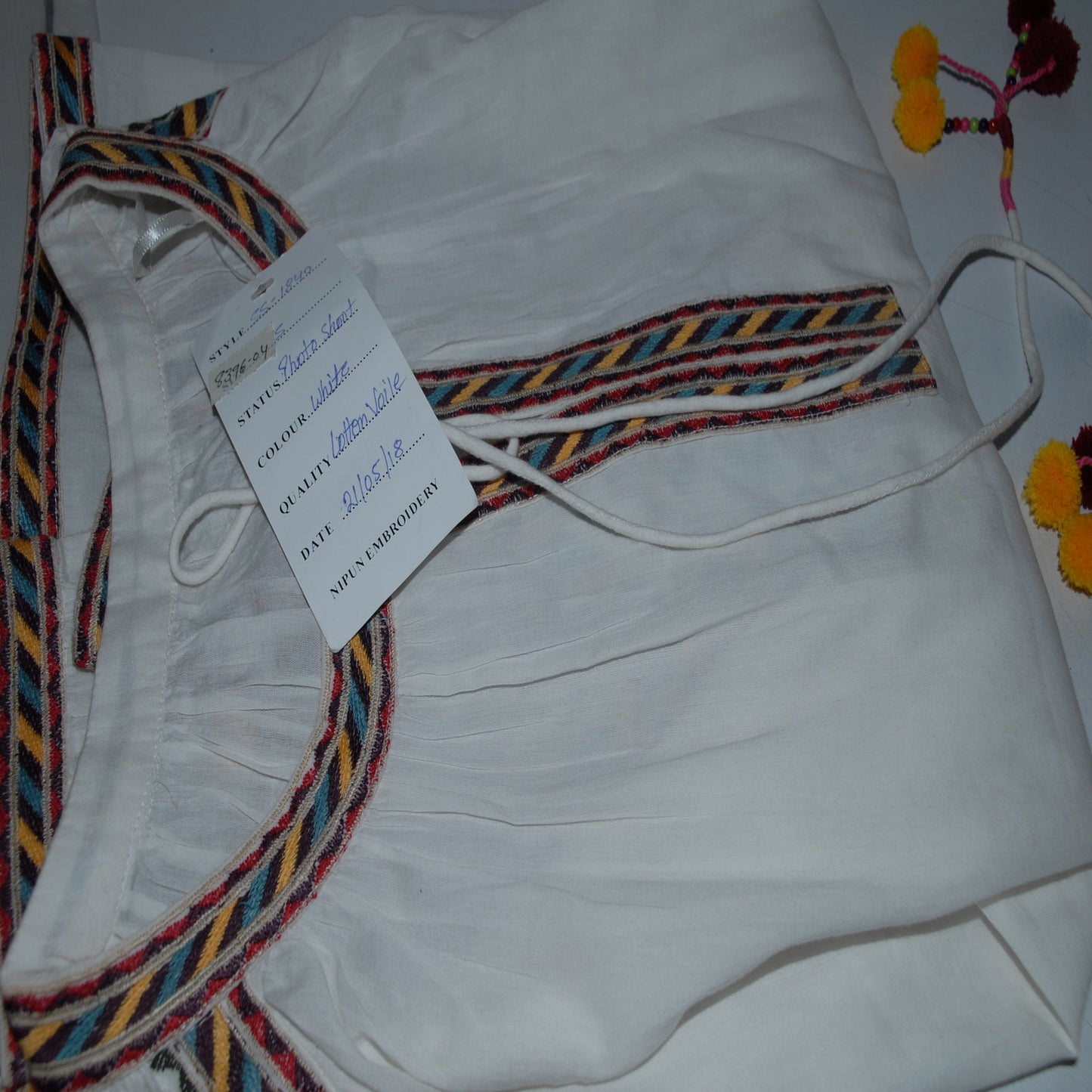 Embroidered top
